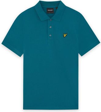 Lyle & Scott Plain Polo Shirt - male - Lyle & Scott - Polo Shirts - Blue - 2XL - Tops
