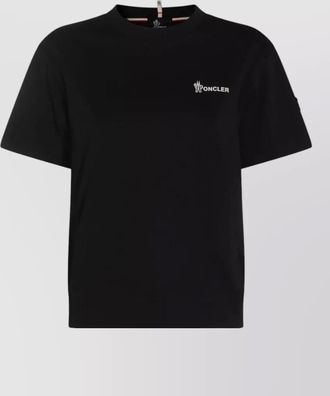 Moncler logo cotton crew neck short sleeve t-shirt