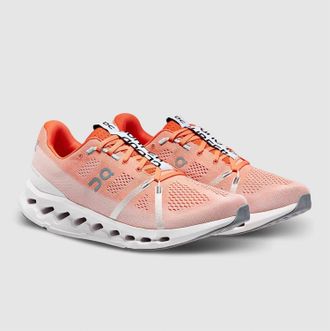On Running Mens Cloudsurfer Shoe In Flame/white