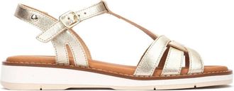 Pikolinos Roquetas - Dames - Sandalen - Geel - 41 EU - Leer - Schoenen