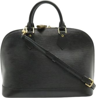 Louis Vuitton Pre-owned Alma Epi 2way bag - Dames - Vintage Handtas - Zwart - ONE Size - Leer - Vintage