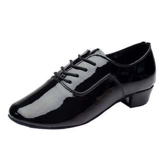 Generic Dance Shoes Mens Leather Sole - Ballroom Dance Shoes Mens Ballroom Leather Shoes Luxury Standard Latin Dance Shoes Lace Up Tango Samba Jazz Rumba Wedd