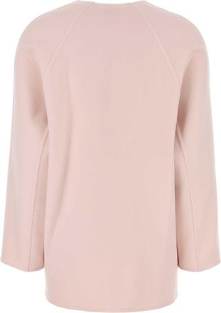 Bottega Veneta Womens Cash Cardigan Pink Wool Cashmere Jacket