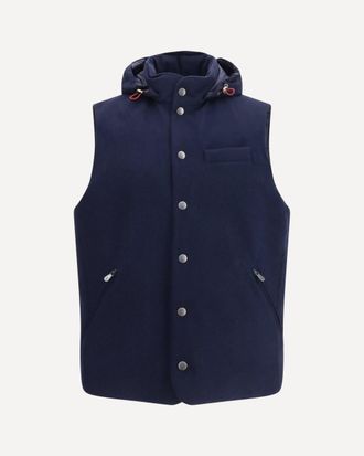 Brunello Cucinelli Wool Down Vest Male XXL