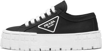 Prada (WMNS) PRADA Double Wheel Re-nylon Gabardine Sneakers Black 1E260M_MMS_F0IAU_F_050