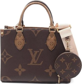 Louis Vuitton Borsa tote On-The-Go PM 2021 - Marrone