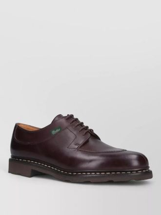 Paraboot leather lace up brogues round toe