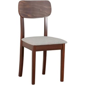 Selsey Selsey NOELES - Sedia da pranzo imbottita - beige chiaro/noce