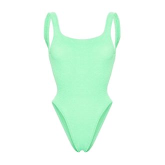 Hunza G One-piece, female, Green, Size: ONE SIZE Square Swimsuit