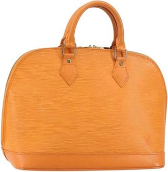 Louis Vuitton Pre-owned Vintage Handtas - Dames - Vintage Handtas - Oranje - ONE Size - Leer - Vintage