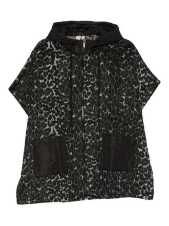 Twinset Animal-Print Jacket With Hood