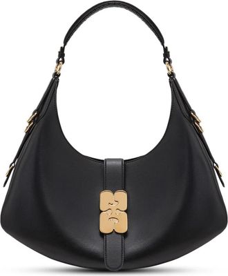 Ganni Small Kat Bag - Dames - Schoudertassen - Zwart - ONE Size - Leer - Tassen