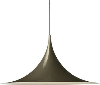 GUBI Semi Pendelleuchte, &Oslash; 60 cm, dark cocoa glossy