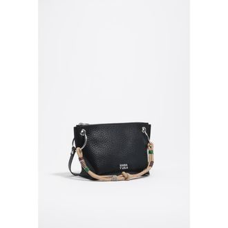 Bimba & Lola Medium Leather Trapezium Bag SS26 in Black at Nordstrom