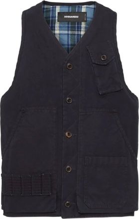 Dsquared2 Gilet in cotone - Nero