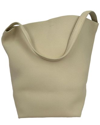 The Row Ivory Leather Park Tote (Authentic Pre-Loved)
