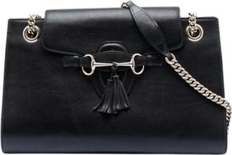 Gucci Pre-owned Shoulder Bags, female, Black, Size: ONE SIZE Pre-owned Vintage Shoulder Bag