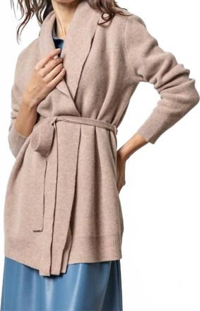 Lilla P Felted Cardi Coat Sweater In Rose Quartz