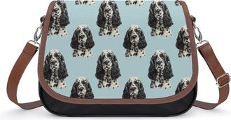 Generic English Cocker Spaniel Dog Fashion Womens Crossbody Bags Novelty Handbag Shoulder Bag Purse