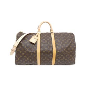 Louis Vuitton Brown Coated Canvas Boston Bag (Pre-Owned)