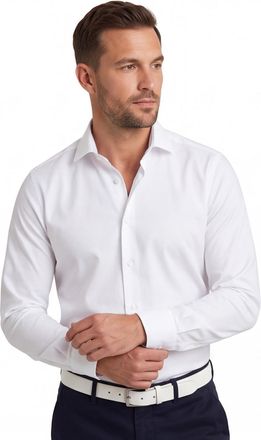 Seidensticker Overhemd Seidensticker slim fit cutaway boord wit