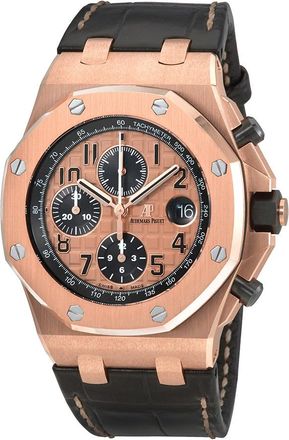 Audemars Piguet Pre-owned Audemars Piguet Royal Oak Offshore Chronograph Champagne Dial Mens Watch 26470OR.OO.A002CR.01