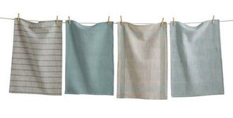Tag Canyon Woven Dishtowel Set/4 Light Blue Light Blue Cotton Everyday at Nordstrom