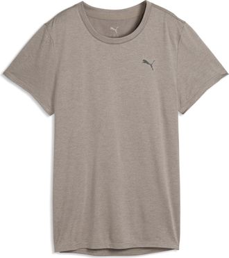 Puma T-shirt TAD ESSENTIALS Heather da donna, Abbigliamento, Beige, XXS