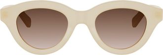Celine Triomphe 47mm Small Pantos Sunglasses in Orange/Other /Gradient Brown at Nordstrom