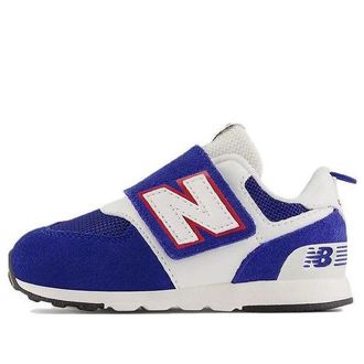 New Balance (TD) New Balance 574 Hook & Loop Team Royal White NW574RT1
