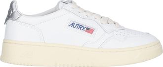 Autry White Medalist Leather Sneakers