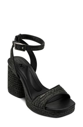 DKNY Scotia Ankle Strap Sandal in Black at Nordstrom, Size 7.5