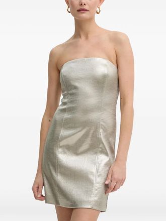 Patrizia Pepe strapless mini dress - Zilver