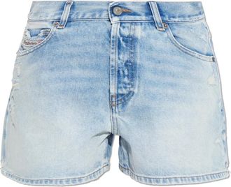 Diesel De-Helios Shorts - Dames - Denim shorts - Blauw - W26 - Katoen - Korte Broeken