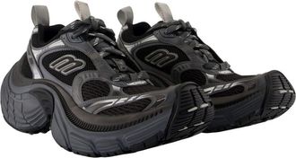 Balenciaga Womens Chunky Rubber-Sole Sneaker Black Plastic