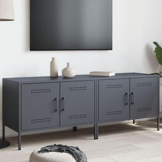 Berkfield Home TV Cabinets 2 pcs Anthracite 68x39x50.5 cm Steel