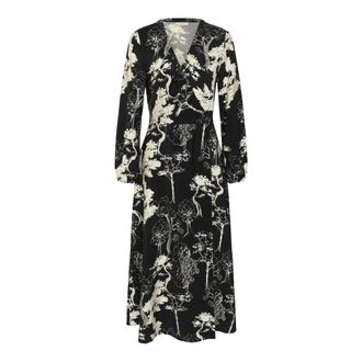 Inwear Makenna Wrap Jurk - Dames - Wikkelkleedje - Veelkleurig - XS - Nylon - Kleedjes
