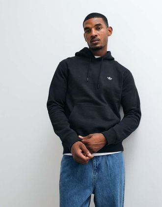 adidas Originals felpa con cappuccio essenziale nera-Nero