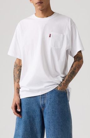 Levi's x Sky High Farm Goods Oversize Pocket Graphic T-Shirt in X Shfu Cloud S Black at Nordstrom, Size Xx-Large
