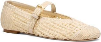 Stuart Weitzman Leora Mary Jane Flat in Chalk at Nordstrom, Size 6.5
