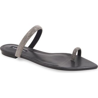 Bcbgmaxazria Pinot Pointed Toe Slide Sandal in Black at Nordstrom Rack, Size 9.5