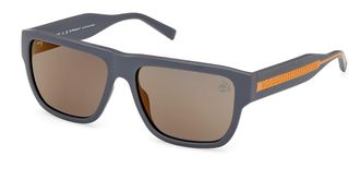 Timberland TB9337 Polarized 20D Mens Sunglasses Grey Size 58