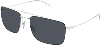 Gucci Gg 2256Sa Zonnebril - Heren - Zonnebrillen - Grijs - 59 MM - Nylon - Accessoires