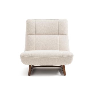 AM.PM Fauteuil met notenhout en boucl&eacute;, Lafar