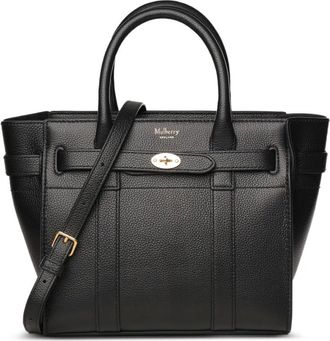 Mulberry Borsa tote Bayswater mini con zip - Nero