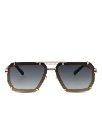 Philipp Plein Eyewear SPP1310301 GOLD BROWN - Bruin