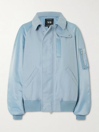 adidas Originals + Y-3 Bomber In Rasatello E Flanella - Blu