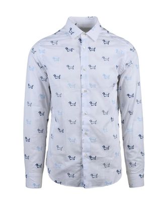 Deuxieme Shirt White Cotton Men Shirt
