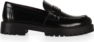 Tory Burch Womens Leather Loafers Perfect Black