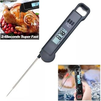 Trade Shop Trade Shop - Termometro Da Cucina Digitale Con Sonda Alimenti Bevande -50&deg; A 300&deg; C Tp-660